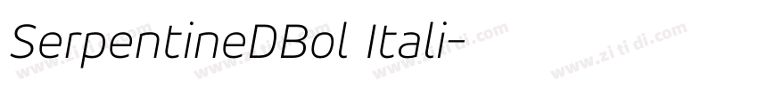 SerpentineDBol Itali字体转换